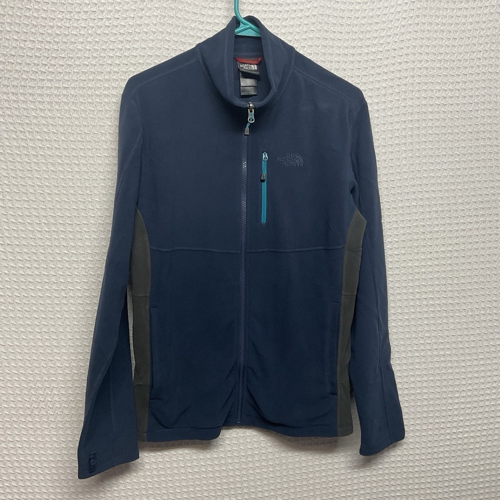 The North Face Fleece Jacket Mens SP  Navy Blue Full‎ Zip Outdoor Hiking Warm